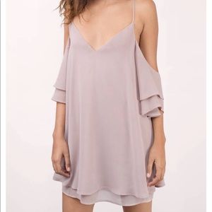 Nude taupe shift dress